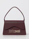 Just Cavalli Top-handle Logo Shoulder Bag In Burgundy