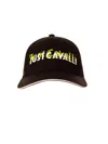 Just Cavalli Logo-print Baseball Cap In Black