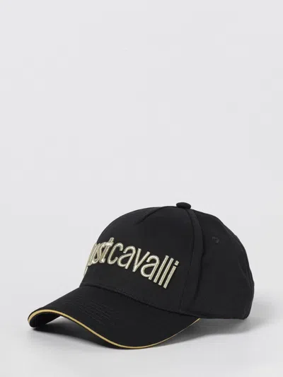 Just Cavalli Embroidered Baseball Cap In Black