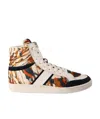 Just Cavalli High Lace-up Casual Sneakers In Nude