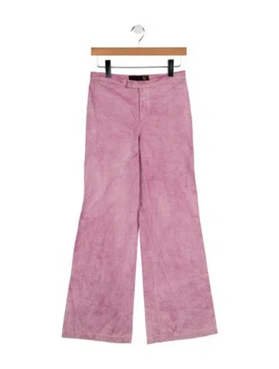 Pre-owned Just Cavalli High-rise Flared Jeans In Purple