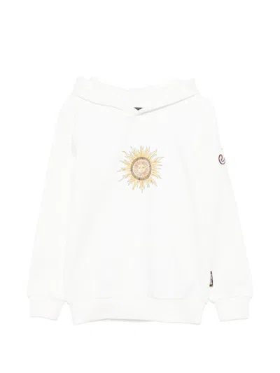 Just Cavalli Kids' Hooded Logo Sweatshirt In White