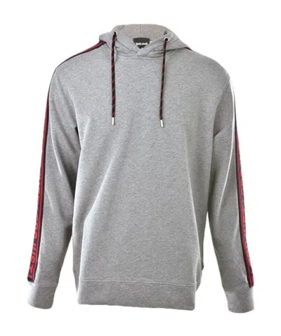 Just Cavalli Hooded Long-sleeved Sweater In Gray