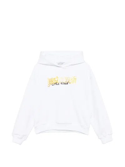Just Cavalli Kids' Hooded Sweatshirt In White