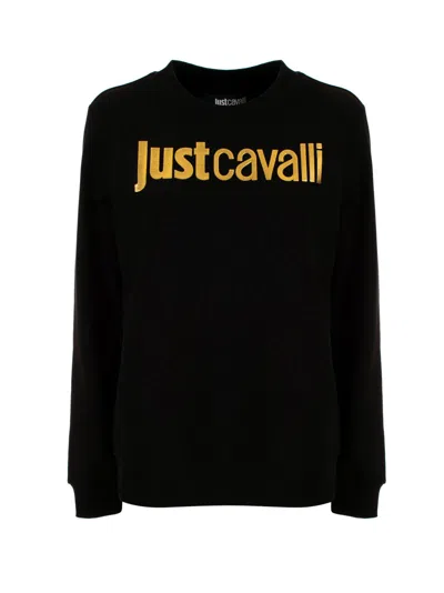 Just Cavalli Hoodie In Black