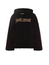 Just Cavalli Hoodie Mit Logo-print In Black