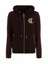 Just Cavalli Logo-print Hoodie In Black