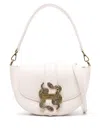 Just Cavalli Iconic-snake Shoulder Bag In Neutrals