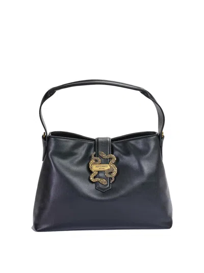 Just Cavalli Iconic Snakes Bag 4 In Black