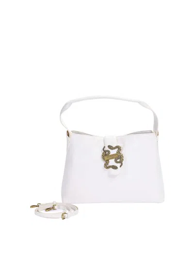 Just Cavalli Iconic Snakes Bag 4 In White