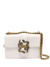 Just Cavalli Iconic Snakes Shoulder Bag In Weiss