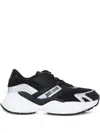 Just Cavalli Iridescent-panelled Sneakers In Black