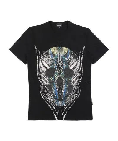 Just Cavalli Item O-neck Short-sleeved T-shirt In Black