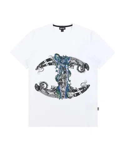 Just Cavalli Item O-neck Short-sleeved T-shirt In White