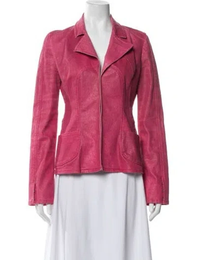 Pre-owned Just Cavalli Jacket In Pink