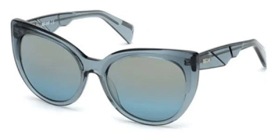 Just Cavalli Jc 836s 87x Women's Sunglasses Blue Size 56 In Green