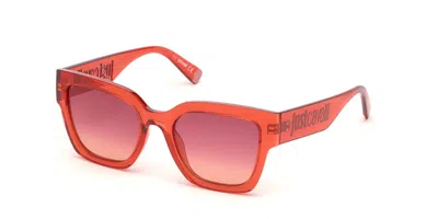 Just Cavalli Jc 905s 66t Women's Sunglasses Red Size 52