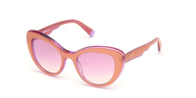 Just Cavalli Jc 912s 44z Women's Sunglasses Pink Size 51 In Blue