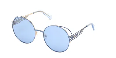 Just Cavalli Jc 913s 86v Women's Sunglasses Blue Size 59