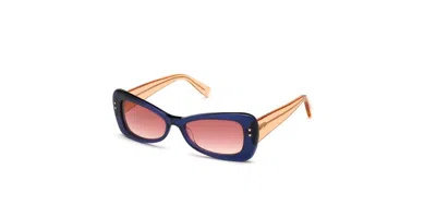 Just Cavalli Jc 922s 90t Occhiali Da Sole Blu Per Donna In Multi