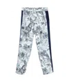 Just Cavalli Jungle-print Track Pants In Blue/white