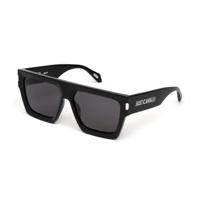 Just Cavalli Sjc107 0700 Occhiali Da Sole Neri Per Uomo In Blue