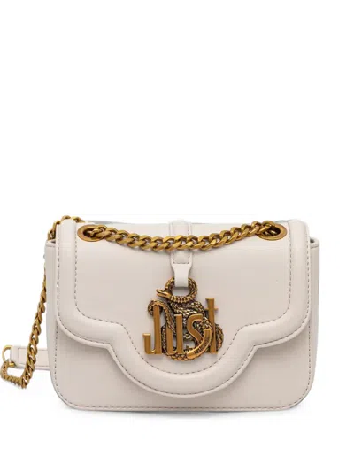 Just Cavalli Just Snake Cross Body Bag In White