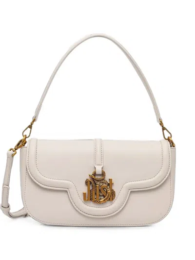 Just Cavalli Just Snake Shoulder Bag In Black