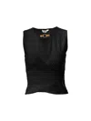 Just Cavalli Plaque-detail Tank Top In Black