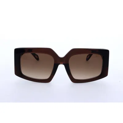 Just Cavalli Ladies Brown Square Sunglasses Sjc020k-2