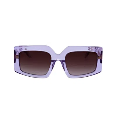 Just Cavalli Ladies Purple Square Sunglasses Sjc020k-1