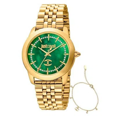 Just Cavalli Ladies' Watch  Glam Chic Special Pack ( 34 Mm) Gbby2 In Gold