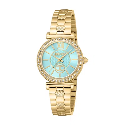 Just Cavalli Ladies' Watch  Varenna 2023-24 Collection ( 30 Mm) Gbby2 In Gold