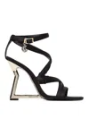 Just Cavalli Lady J Sandal In Black