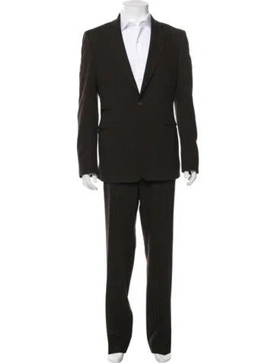 Pre-owned Just Cavalli Late 2000's - Early 2010's Striped Two-piece Suit In Brown