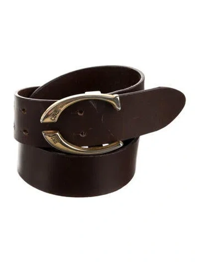 Pre-owned Just Cavalli Leather Belt In Brown