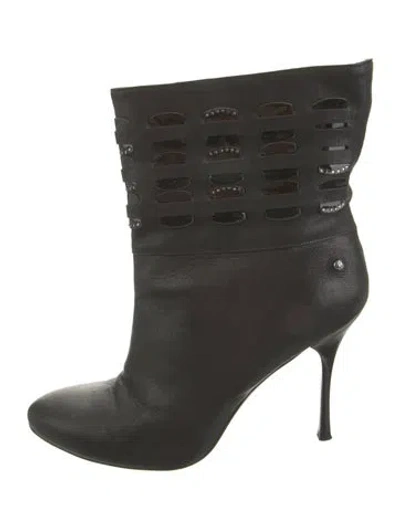 Pre-owned Just Cavalli Leather Boots In Green