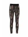 Just Cavalli Snakeskin-print Leggings In Black