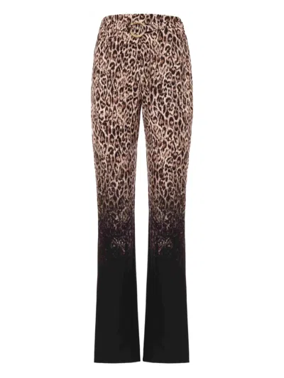 Just Cavalli Leopard-print Gradient Trousers In Animal Print