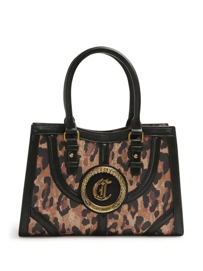 Just Cavalli Leopard-print Tote Bag In Braun