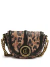 JUST CAVALLI LOGO-APPLIQUÉ CROSS BODY BAG