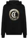 Just Cavalli Cotton Sweatshirt In Cotton In Black