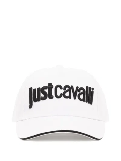 Just Cavalli Logo-detail Baseball Cap In White