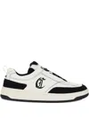 Just Cavalli Logo-detail Leather Sneaker In White