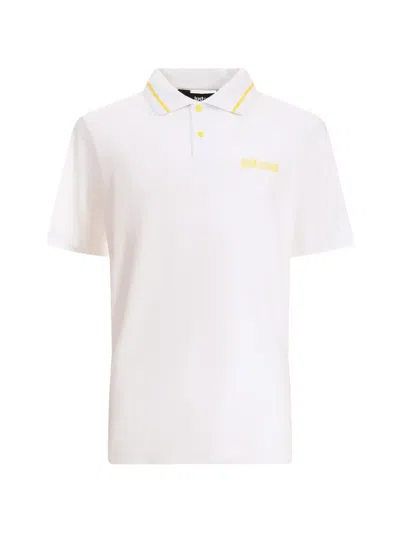 Just Cavalli Logo-detail Polo Shirt In White