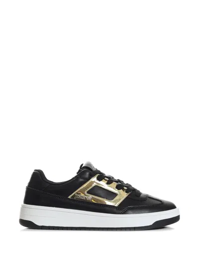 Just Cavalli Logo-detail Sneakers In Black
