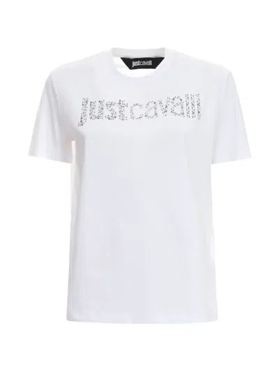 Just Cavalli Logo-detail T-shirt In White