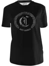 Just Cavalli Logo-embellished T-shirt In Black