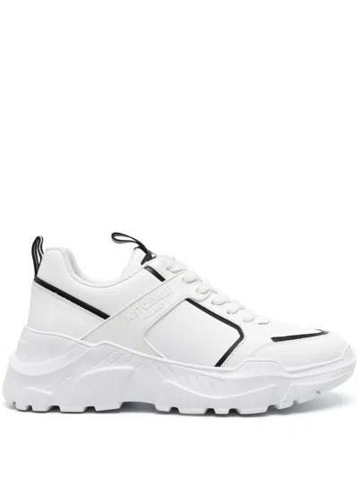 Just Cavalli Logo-embossed Chunky Sneakers In White
