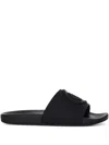 Just Cavalli Logo-embossed Slides In Black